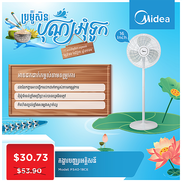 Midea Electric Fan (16